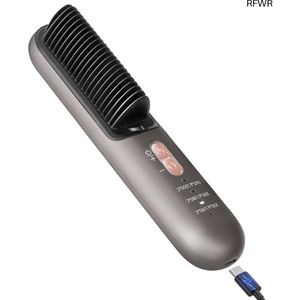 RFWR® Draadloze Stijltangborstel voor Kroesvrij Haar - Handige en Draagbare Stylingtool