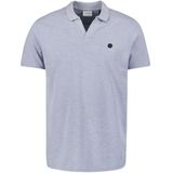 No Excess - Polo Korte Mouw - Blauw - Melange