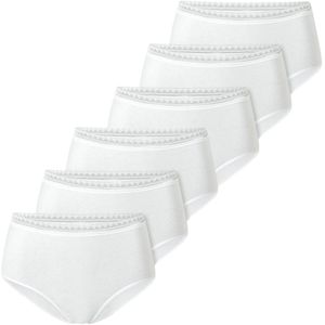 SCHIESSER - Slip Set van 6 - Dameslip - Zacht - Rekbare Katoenjersey