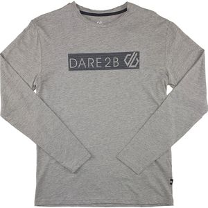 Dare2B Heren Upgrade II Long Sleeve Ash GreyMarl Maat M