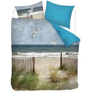 Snoozing Beach - Dekbedovertrek - Tweepersoons - 200x200/220 cm + 2 kussenslopen 60x70 cm - Multi kleur