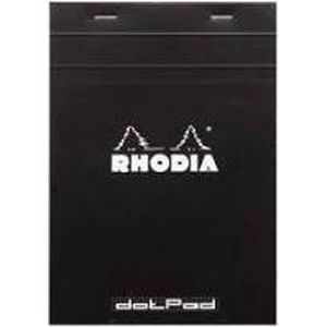 Dot Pad Rhodia No.18 - A4 - 80 pagina's - Zwarte Kaft
