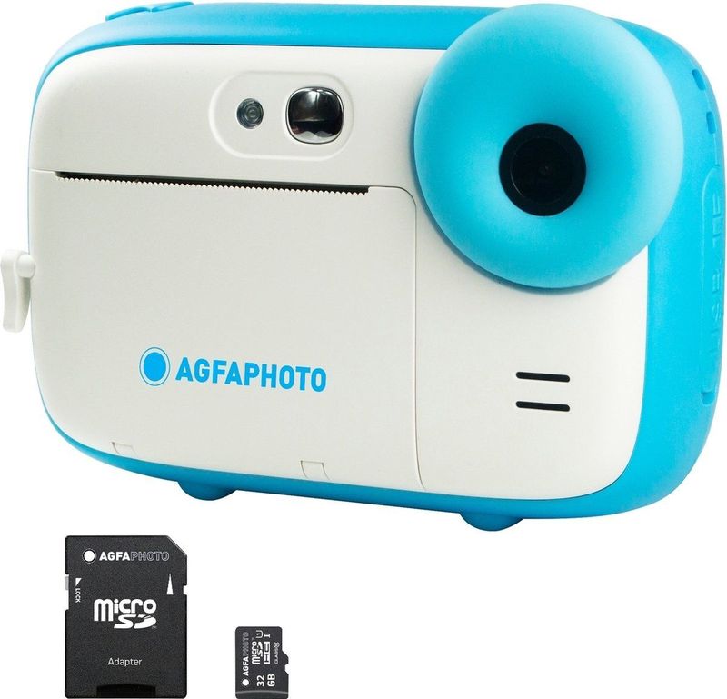 AGFA PHOTO Realikids Instant Cam - Blauw - Inclusief 32GB Micro SD