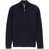 Tom Tailor - BASIC KNIT JACKET - Cardigan - Blauw - Regular Fit