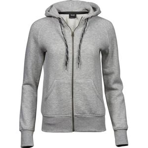 Tee Jays Dames/dames Manier Zip Hoodie (Heide Grijs)