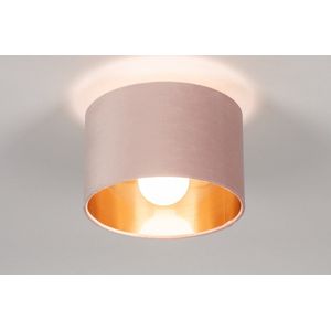 Lumidora Plafondlamp 30911 - Plafonniere - MONTREAL - E27 - Zwart - Goud - Roze - Metaal - ⌀ 25 cm