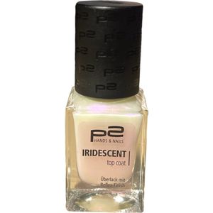 P2 Cosmetics EU Iridescent Top Coat met Parelmoer Finish 10ml