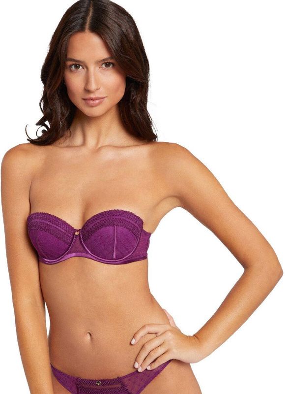 Morgan - Gevormde Push-up Beha - Dames - Classic Decolleté - Fantaisie Tule