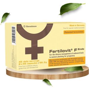 Fertilovit - F Endo - Voedingssupplement - Ondersteuning bij Endometriose - Natuurlijke Ingrediënten