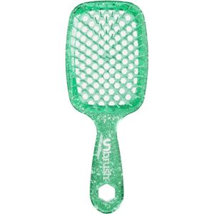 UNbrush - Detangling Hair Brush - Glitter - Turquoise