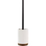 Gestreepte Toiletborstelhouder - NIAGARA - Zwart - Modern Ontwerp