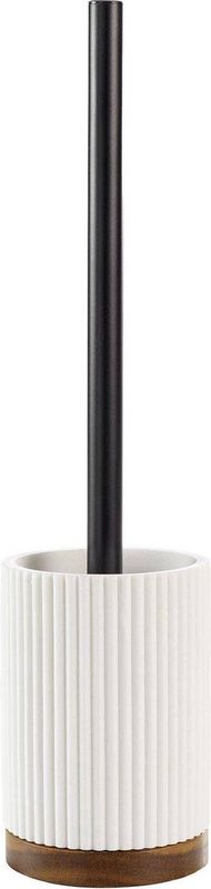Gestreepte Toiletborstelhouder - NIAGARA - Zwart - Modern Ontwerp