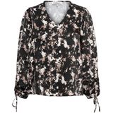 &Co Woman Blouse bruin (Maat: XS) - Halslijn: V-hals,