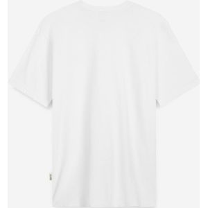 A-dam White Mobile - T-shirt - Heren - Volwassenen - Vegan - Korte Mouwen - T-shirts - Katoen - Wit - L