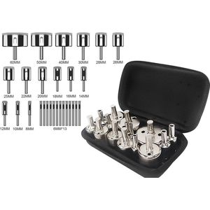 WiseGoods Luxe Boorkop Set 29 - Borenset - Gereedschapset Boren - Klussen - Hobby - Voor Diamantboor / Tegelboor - Gereedschap