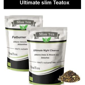 Ultimate Slim-Teatox | Burn & Cleanse | Vetverbrandende Afslankthee + Reinigende Detox Thee