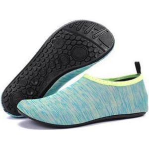 Rubberen strandschoenen met dikke zolen - maat L/(38-39) - schoenlengte 23-24 cm - dunne, ademende zwemschoenen - duikstrandschoenen - tennisschoenen - strandschoenen en sokken - blotevoeten, huidvriendelijke yogaschoenen en sokken