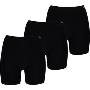 Apollo - Bamboe Short Naadloos - Zwart - 3-Pak - Maat XL - Boxershorts dames - Dames ondergoed - Naadloos - Bamboe - Bamboe ondergoed dames