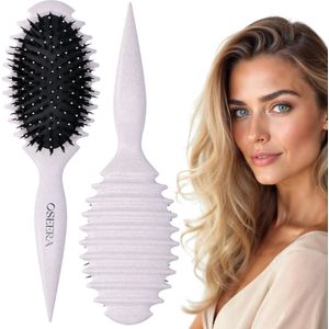 Oseera® Bounce Curl Brush - Defining Curl Brush - Krullenborstel - Borstel Voor Krullend Haar - Define Brush - Haarborstel - Krullen Styling - Curl Brush - Krullen Kam - Greige