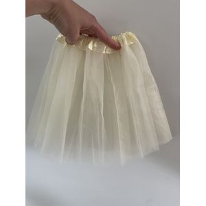 Tule tutu rok meisje - off white - prinses - verkleden - ONE SIZE 2-8 jaar