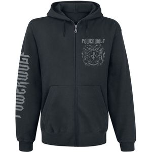 Powerwolf - Crest - Vest met Capuchon - Zwart - Officieel Bandmerchandise
