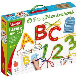Quercetti Cijfers En Letterlijn Abc+123 Play Montessori
