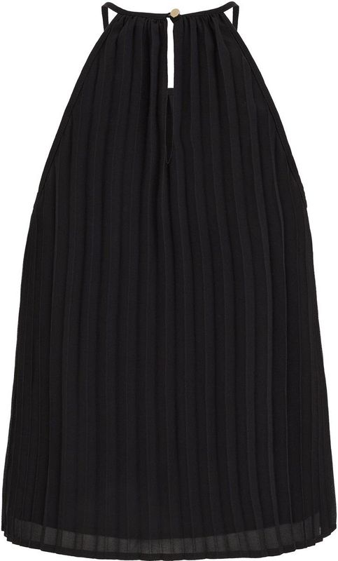 WE Fashion - Top - Zwart - Haltermodel - Mouwloos