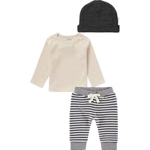 Noppies - kledingset (3delig) - Broek - Shirt - Muts - Maat 50