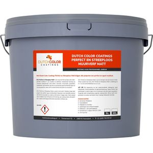 DCC Perfect en Streeploos Muurverf Matt - 10L - RAL 7035 Lichtgrijs