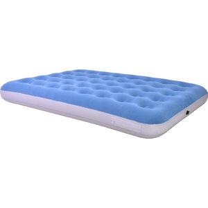 Camping Air Mattress for 2 People 191 x 137 x 22 cm Blue - Inflatable Mattress