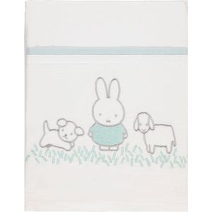 Nijntje - Ledikant Laken 100x150 - Nijntje Grass - Geborduurd - Groen