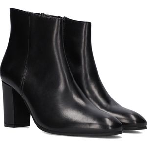 Notre-V Diane-02 Enkellaarsjes - Enkelboots met rits - Dames - Zwart - Maat 39