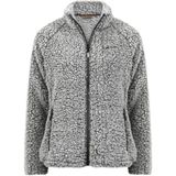 Life Line vest - Roxy - zwart/wit gemeleerd - fluffy zacht - dames vest - maat 36