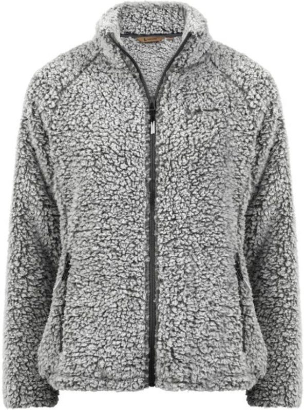 Life Line vest - Roxy - zwart/wit gemeleerd - fluffy zacht - dames vest - maat 36