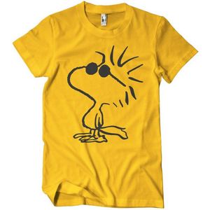 Peanuts Woodstock Heren T-shirt - geel - S