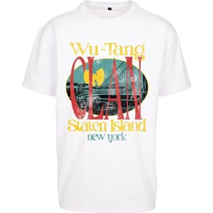 Mister Tee WuTang Clan - Wu Tang Staten Island Oversize Heren T-shirt - XS - Wit
