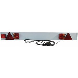 Lichtbalk kunststof 1370mm 600cm 7-polige stekker - Verlichtingsbalk aanhangwagen - Verlichting set - Novio
