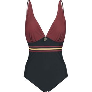 Harry Potter - Gryffindor - Zwempak - Zwart/Bordeaux - Dames