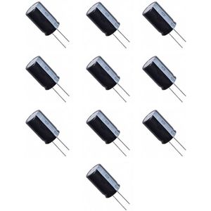 1uF 100V Condensator 5x11 10stuks (ELCO) zwart