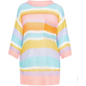 usha BLUE LABEL Trui  jade groen / mauve / lichtoranje / wit