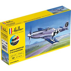 Heller - 1/72 Starter Kit North American P-51 D Mustanghel56268 - modelbouwsets, hobbybouwspeelgoed voor kinderen, modelverf en accessoires