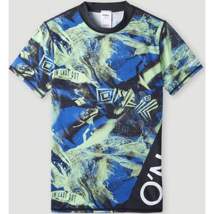 O'Neill - UV-Zwemshirt met korte mouwen voor jongens - UPF50+ - Crazy Skin - Blue - maat 4 (118-126CM)