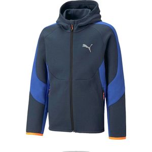Puma evostripe full-zip hoodie in de kleur zwart.