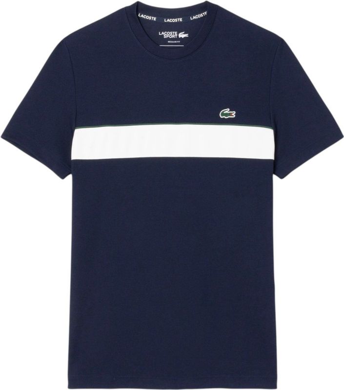 Lacoste - Reverse Croc Pique - T-shirt - Zwart - Korte Mouwen