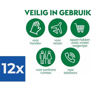 Dettol Hygienische Doekjes 2 in 1 - 12 stuks - Voordeelverpakking 12 stuks