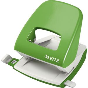 Leitz Metalen Bureau Perforator - Perforeert Tot 30 Vel - Voor Mappen En Ringbanden - Lichtgroen