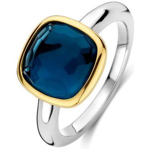 TI SENTO Dames Ring - 925 zilver - Blauw - Maat 16.50 mm / maat 52 - 12351DB