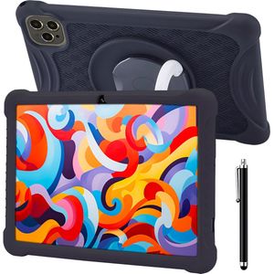 ATouch Kindertablet Tab 10 Plus – Kindertablet Vanaf 3 jaar – Kindertablets 2025 Model – 10 Inch Kids Tablet – Android 14 Tablet Kinderen– Inclusief 64GB+64SD & Screenprotector - Zwart