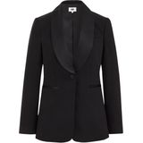 WE Fashion - Tuxedo Blazer - Zwart - Regular Fit