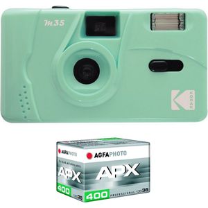 Kodak M35 - Analoge Camera (35mm) - Mint Green - ISO 200/400 + fotorolletje